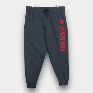 Marvel Spider-man fleece men's jogger with drawstring‎ blue size XL